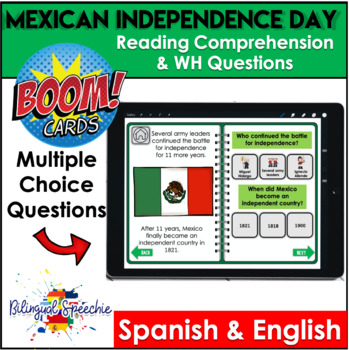 Preview of Mexican Independence Day | Reading Comprehension | WH Questions