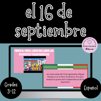 Preview of Mexican Independence Day- SPANISH el 16 de septiembre (Google Slides)