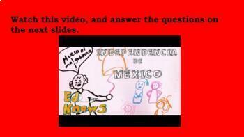 Preview of Mexican Independence Day Web Quest
