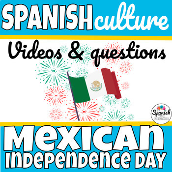 Preview of Mexican Independence Day independent learning research, video webquest