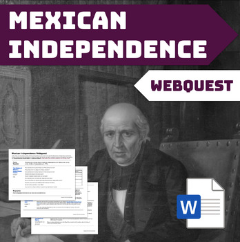 Preview of Mexican Independence Webquest