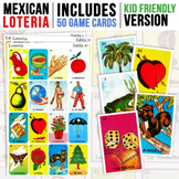 Mexican Loteria | 50 Game Cards | Kid Friendly | Mexican Bingo