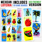 Mexican Loteria | Kid Friendly | 30 Game Cards Included