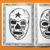 Mexican Luchador Mask Coloring Sheets | Hispanic Heritage 