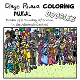 Mexican Muralist  Coloring Doodles