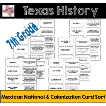 Texas History Mexican National & Colonization Diamond Puzzle w