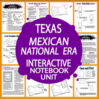 Preview of Mexican National Era–7th Grade Texas History–Texas 7th Grade History TEKS