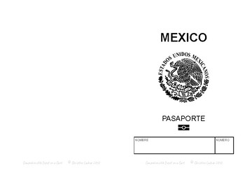 Mexican Passport Cover for Spanish Class
