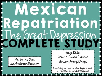 Preview of Mexican Repatriation During the Great Depression