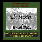Mexican Revolution Activites, Intro Bundle, Research Timeline