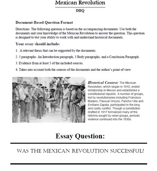 mexican revolution research paper