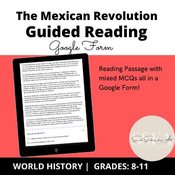 Preview of Mexican Revolution Guided/Close Reading Google Form