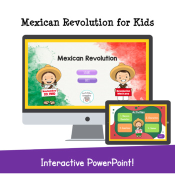 Preview of Mexican Revolution Interactive PowerPoint with questions and games