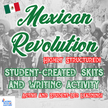 Preview of Mexican Revolution Skits - Student-Led Active Guided Notes and Writing Activity