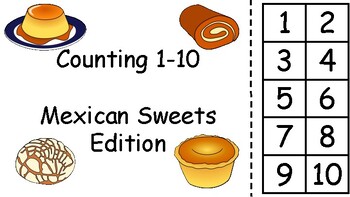 Preview of Mexican Sweets Counting Adapted Book (Hispanic Heritage Month)