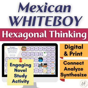 Preview of Mexican WhiteBoy by Matt de la Peña Hexagonal Thinking Activity