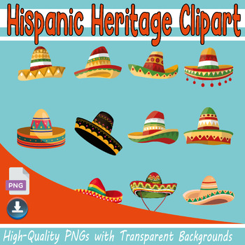 Preview of Mexican hat traditional clipart