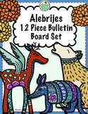 Mexico Alebrije & Marigolds 12 Piece Bulletin Board Set