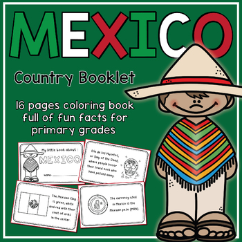 Preview of Mexico Booklet Country Study with Quizz + FREE SPANISH