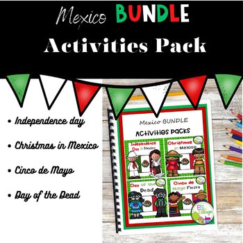 Preview of Mexico Holidays Reading Comprehension and Writing No Prep Activities Bundle