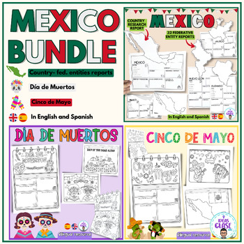 Preview of Mexico Bundle- Country study- Día de los muertos- Cinco de Mayo