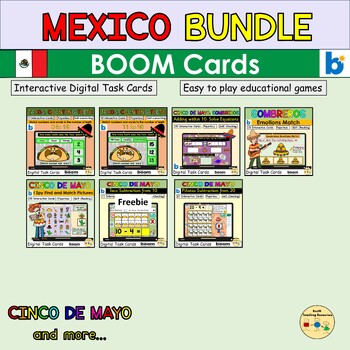 Preview of Mexico | Cinco De Mayo Bundle BOOM Cards™ Digital