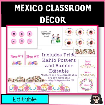 Preview of Mexico Classroom Decor