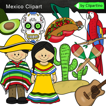 Preview of Mexico Clip Art /Mexico symbols  Clip Art mini Bundle