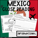 Mexico Cause & Effect Nonfiction Passage with Text Feature