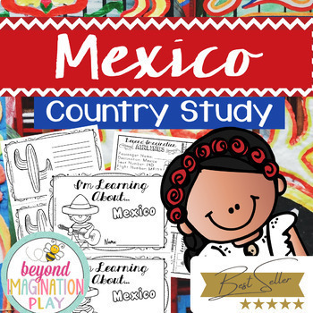 Preview of Mexico Country Study *BEST SELLER* Comprehension, Activities + Play Pretend