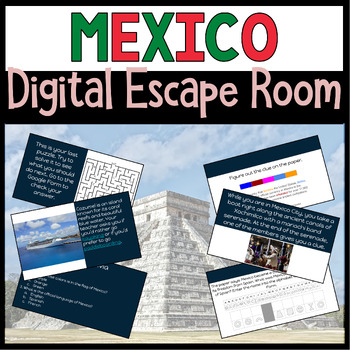 Preview of Mexico Digital Escape Room and Country Study - Google Slides