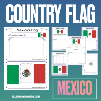 Preview of Mexico Flag Activity / Mexican Flag Differentiated Craft / Cinco De Mayo