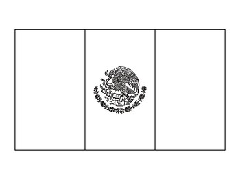 Preview of Mexico Flag Template Mexican Flag Template Bandera de Mexico