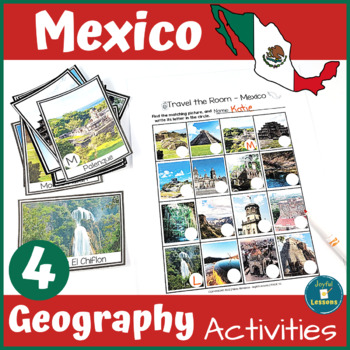 Preview of Mexico Geography Activities and Games for Preschool, Pre-K, Kindergarten