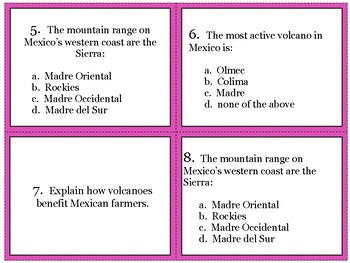 Mexico Geography Task Cards By Stephanie S History Store TpT   Original 3064023 3 