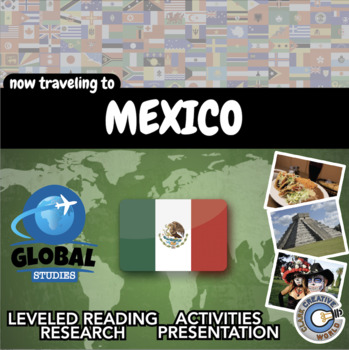 Preview of Mexico - Global Studies - Leveled Reading, Activities, Slides & Digital INB