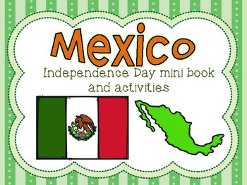 Preview of Mexico Independence Day Mini Book and Activities