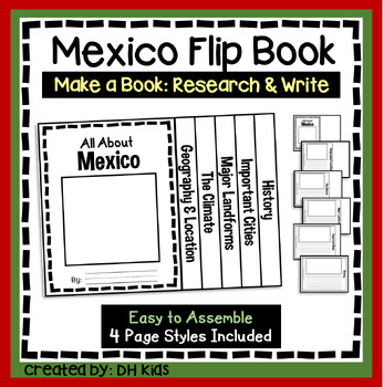 Preview of Mexico Report, Country Flip Book Research Project, Country of Mexico Research