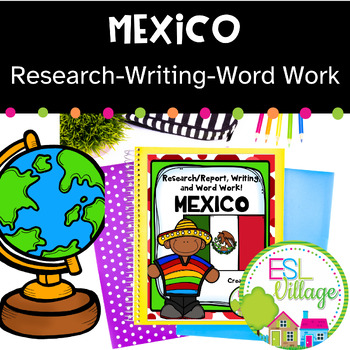 Preview of Mexico Research Creative Writing Word Work Activities