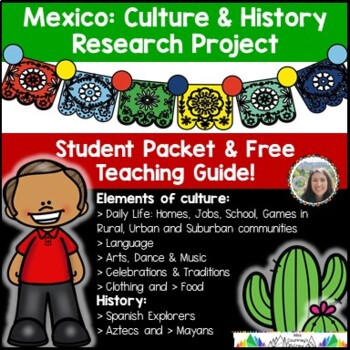 Preview of Mexico Research Project | Culture, Geography & History | Project Based Learning