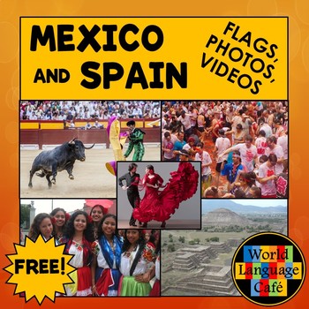 Preview of Mexico Spain Culture PPT Photos Mexican Flag Video Clips Interesting Facts