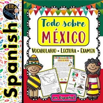 Preview of Mexico Spanish Unit | Cinco de Mayo, PowerPoint, Reading, Vocabulary & Test