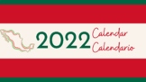 Mexico Themed Bilingual Spanish-English Calendar