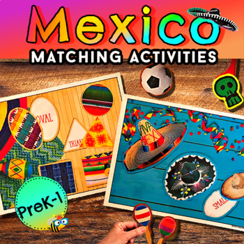 Preview of Mexico Themed Preschool and Pre-K Skills Activities