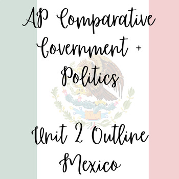 Preview of Mexico Unit 2 Outline (AP Comp. Govt.)