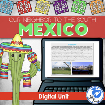Preview of Mexico Unit with Informational Text, Digital Version Distance Learning