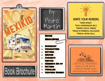 Preview of Mexikid Graphic Novel By: Pedro Martin Book Brochure / Summary