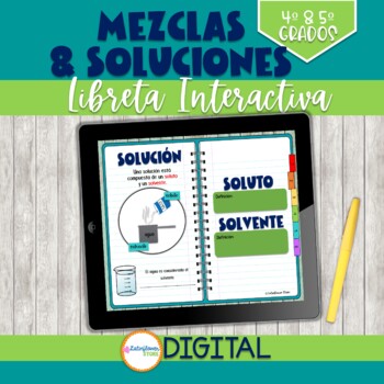 Preview of Mezclas y Soluciones Libreta Digital
