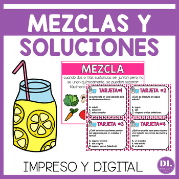 Preview of Mezclas y Soluciones | Mixtures and Solutions Spanish
