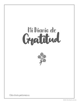 Spanish Gratitude Journal - Mi Diario de Gratitud 